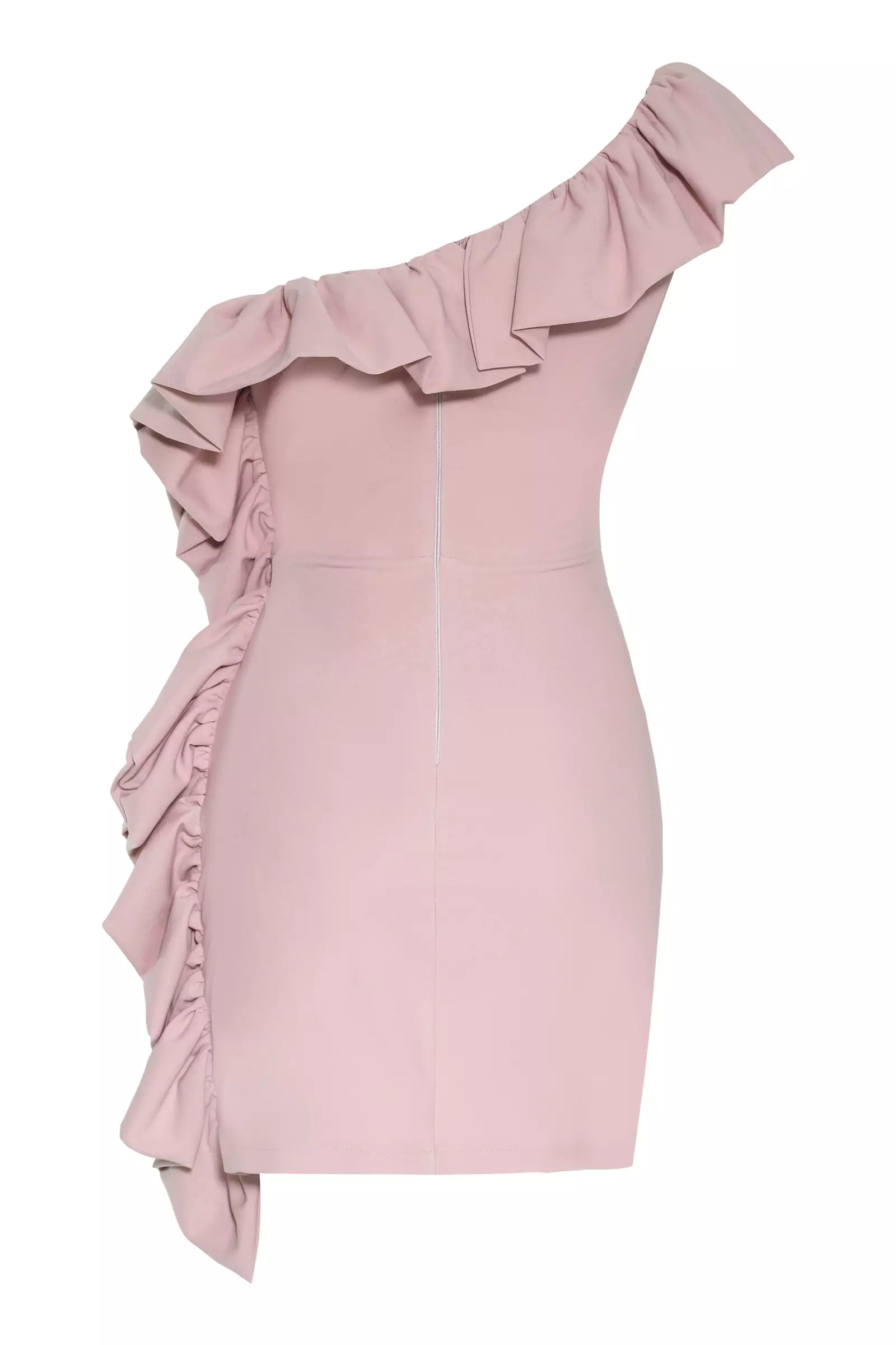 Blush Crepe Sleeveless Mini Dress