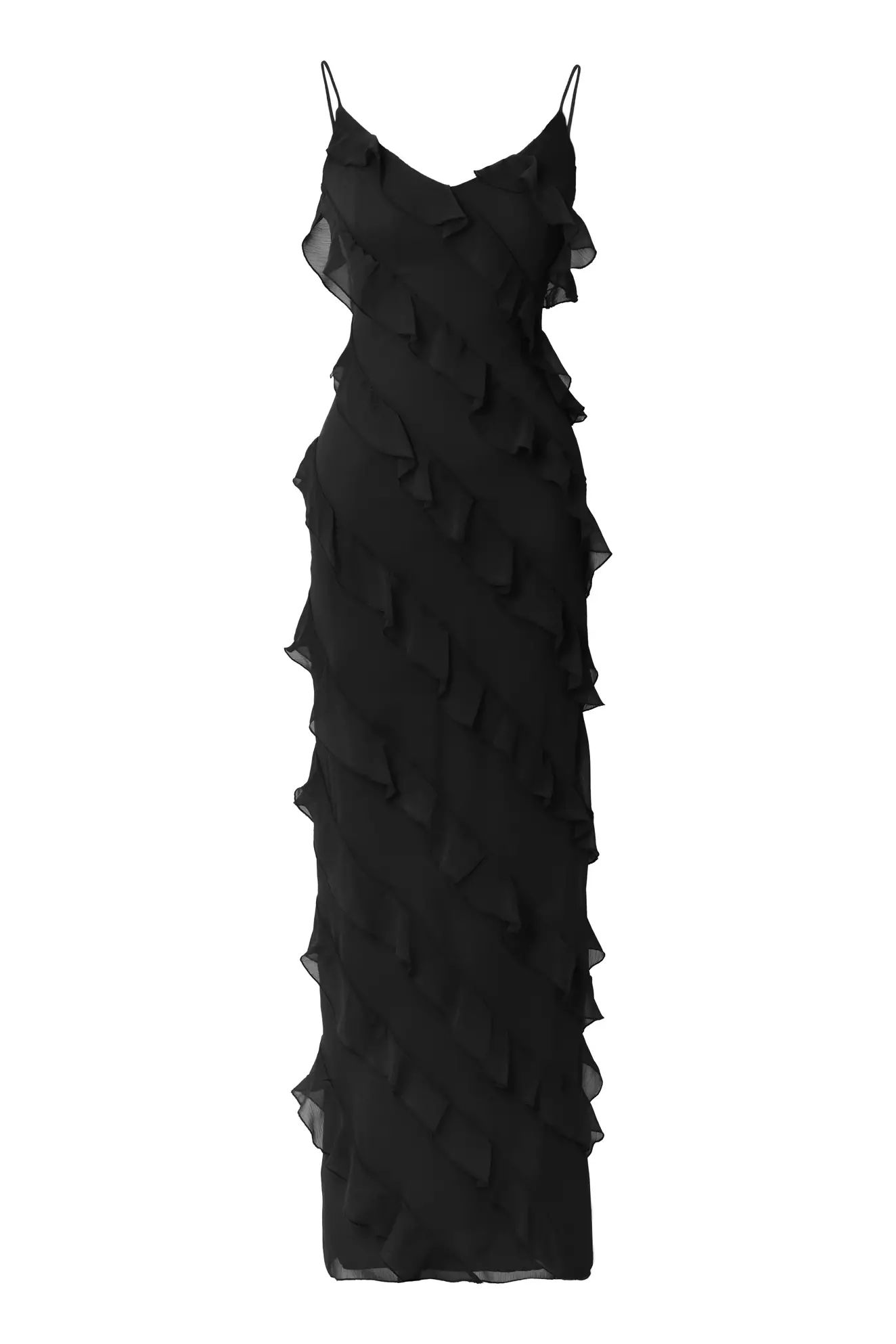 Black Sifon Sleeveless Long Dress-965349-001 | All | KeiKei